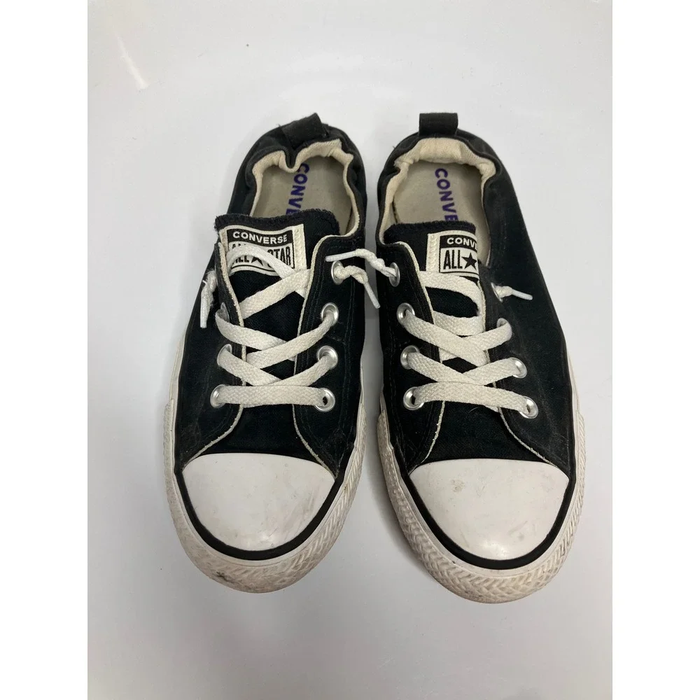 Converse Chuck Taylor Shoreline Women 9 Black Good Slip On Sneakers 537081F punk